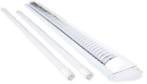 KOLORENO ZESTAW: 1X OPRAWA R2 2x120CM + 2X ŚWIETLÓWKA LED 18W 3000K KPL-OR2*120-BC
