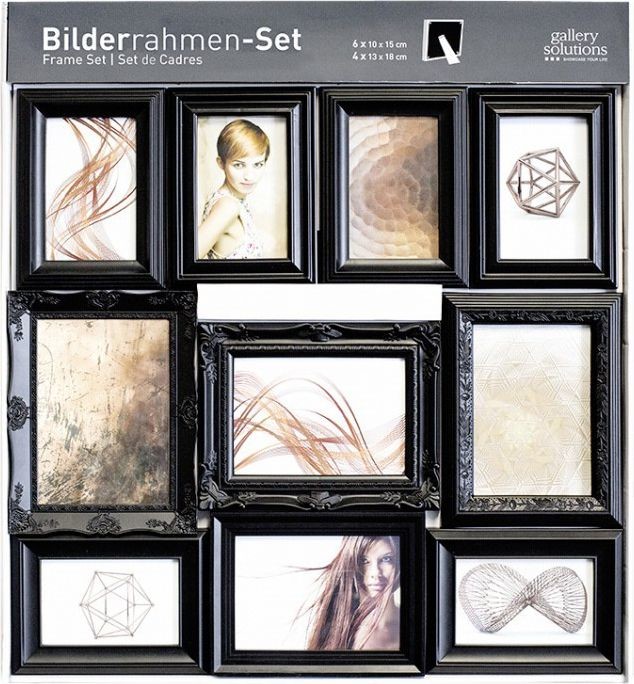 Nielsen Ramka Design 10pcs Ornament Set black Plastic 8999325