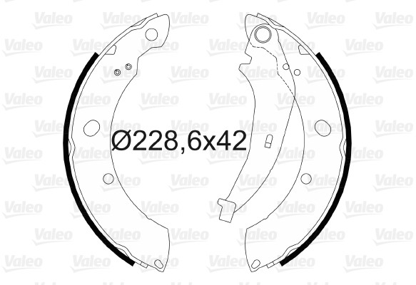 VALEO szczeki hamulcowe 564077