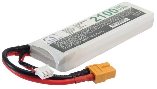 Cameron Sino 2100mAh 15.54Wh Li-Polymer 7.4V 2S 30C XT60 Yellow Cameron Sino)
