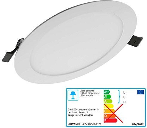 Ledvance ledvance LED Downlight Lampa do wbudowania Slim Value dn180 17 W/3000 K WT 220  240 V 17 W 3000 K 1350lm 30.000h