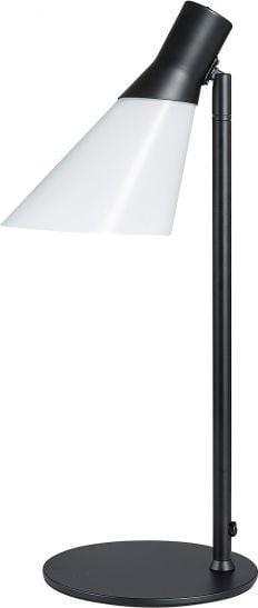 NoName Lampa stołowa lampa stołowa Gent 18 x 48 cm E14 stal/szkło czarna twm_989615