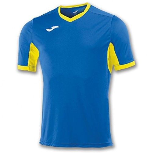 Joma Champion IV koszulka z krótkim rękawem czarno-żółty, niebieski, l 100683.709_L