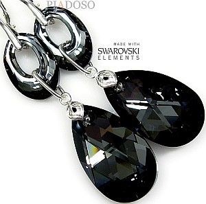Swarovski Arande UNIKAT piękne kolczyki NIGHT BLOSSOM 1877402211