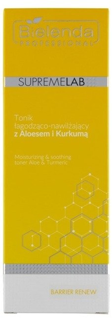 Bielenda Professional SupremeLab Barrier Renew Tonik łagodząco-nawilżający z aloesem i kurkumą 200ml