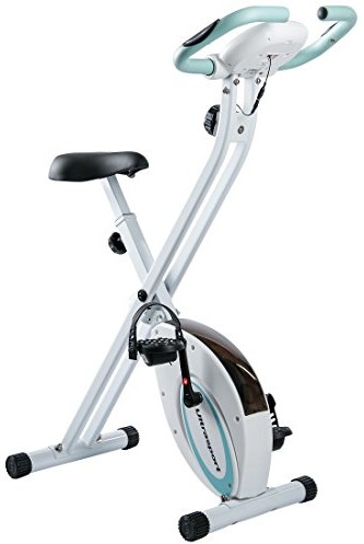 Ultrasport Ultra Sport F-Bike składany rower treningowy z komputerem i czujnikami do pomiaru tętna, niebieski, OS 331100000281