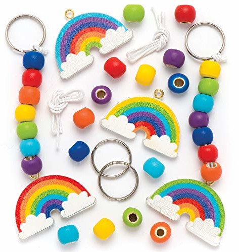 Baker Ross Baker Ross zestaw breloczków do kluczy i torebki, zestaw do majsterkowania 