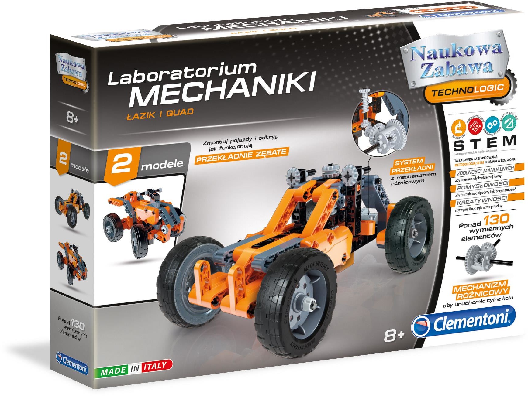 Clementoni Laboratorium mechaniki Lazik i Quad 60954