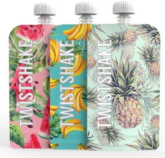 Twistshake Torba wielokrotnego użytku 3x220 ml # Wpisz kod MDL5PL55 i uzyskaj dodatkowe 20 % rabatu na ten produkt promocja do 17.05.2020