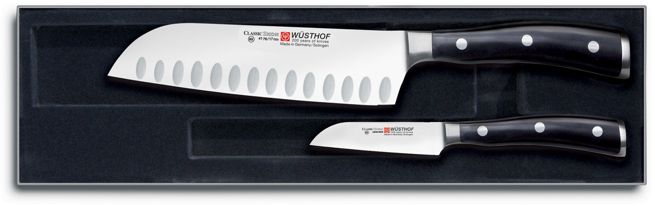 Wüsthof Zestaw noży z nożem Santoku 2dílná Klasyczny Ikona