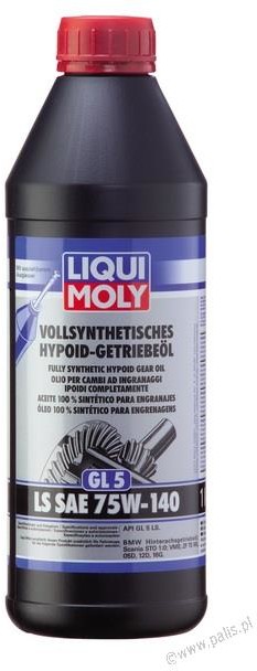 LIQUI MOLY Olej Vollsynthetisches Getriebeöl GL5 SAE 75W140 LS 1 litr LIQUI MOLY 4421 4421