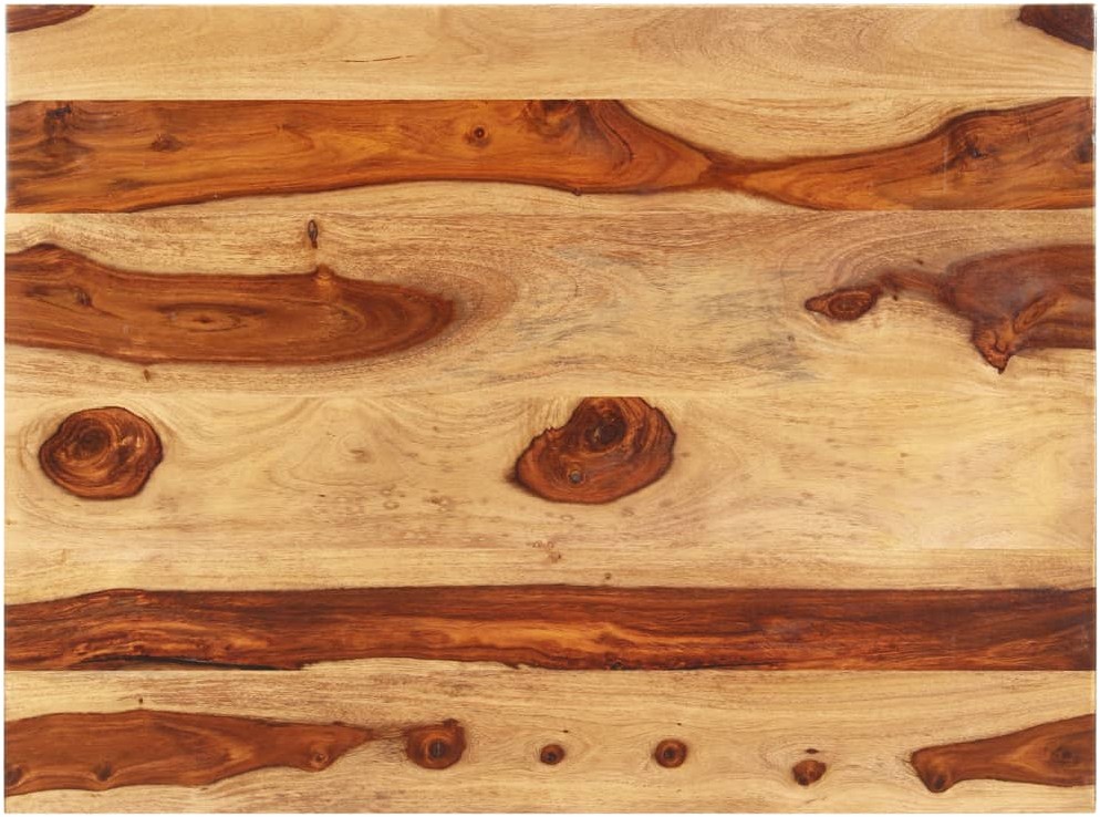 vidaXL Blat stołu, lite drewno sheesham, 25-27 mm, 70x80 cm vidaXL