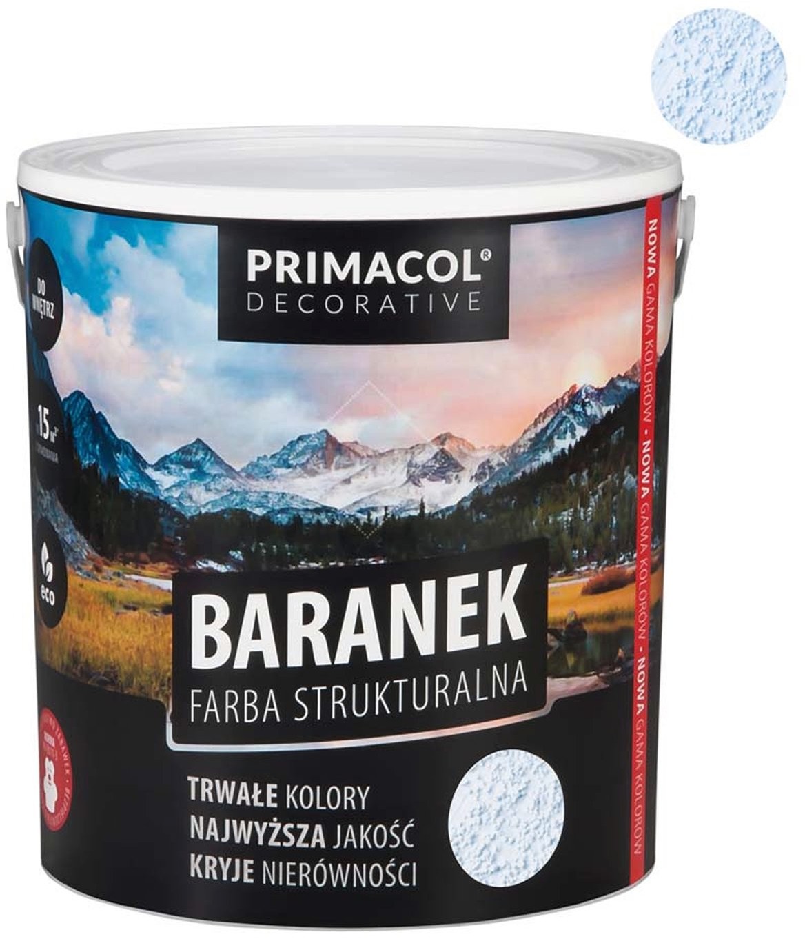 Primacol Farba strukturalna baranek popielaty 5 l