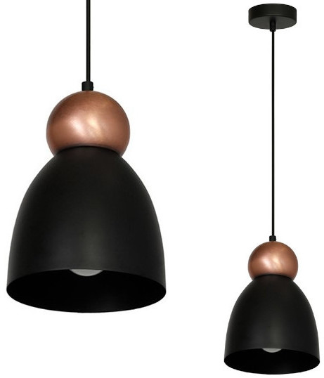 Milagro Taurus lampa wisząca 1-punktowa czarna MLP 3774 MLP 3774