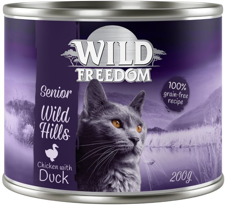 Hills Wild Freedom Wild Freedom Senior, Wild Kaczka i kurczak - 12 x 200 g