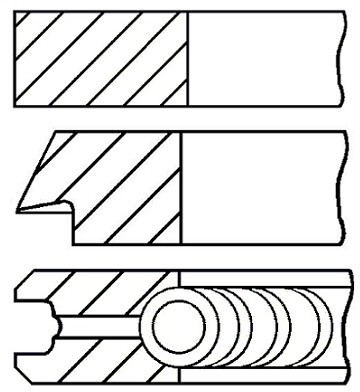 GOETZE Zestaw pierścieni tłoka 08-139400-00