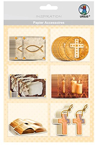 Ursus URSUS papier akcesoriów naklejka do bierzmowanie/motyw na komunię, chrześcijańskie symbole, seria 58 blessing 56500058