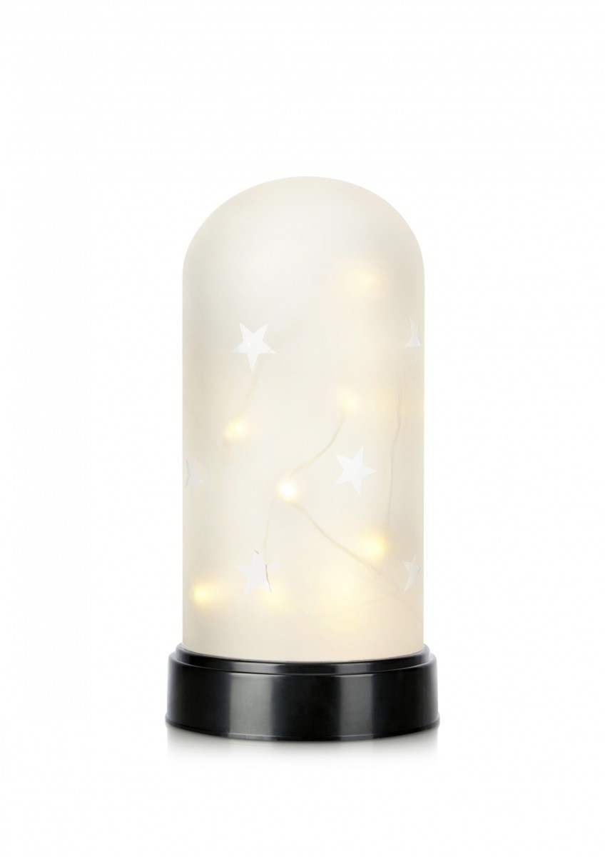 Markslojd Lampka stołowa LED LISETTE styl nowoczesny drewno,szkło czarny 704488