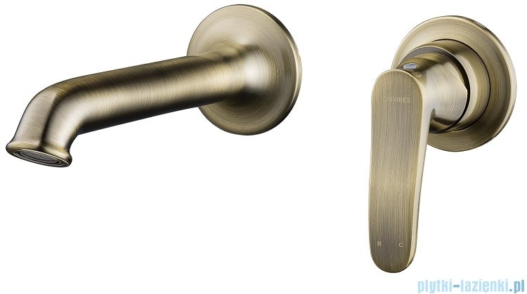 Omnires Art Deco bateria podtynkowa umywalkowa brąz antyczny AD5115BR