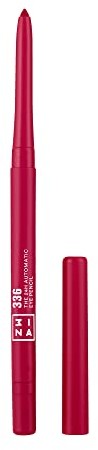 3ina 3INA Makeup  Vegan  Cruelty Free  The 24h Automatic Eye Pencil 336  różowoczerwony  automatyczny zwijany sztyft do oczu  trwała rozdzielczość  wysoko pigmentowana gąbka zintegrowana