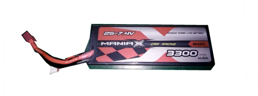ManiaX 3300mAh 7.4V 60C HardCase ManiaX MXP2S-3300-60C