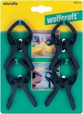 Wolfcraft ZESTAW 4 ściskÓW SPRĘŻYNOWYCH MICROFIX 3432 000 3432000