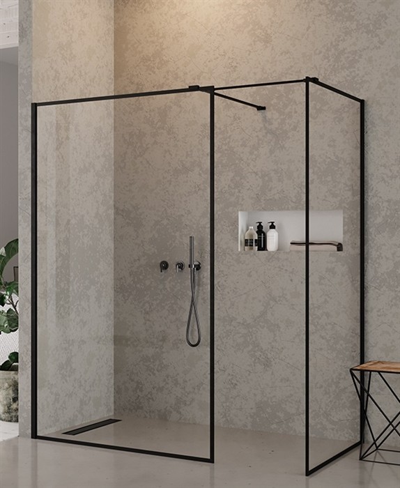 New Trendy Walk-in 120x120 New Modus Black EXK-0285