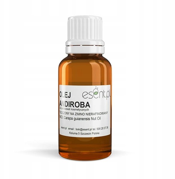 Olej Andiroba nierafinowany, zimnotłoczony 20 ml.