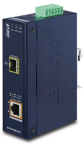 Planet IGUP-805AT konwerter sieciowy 1000 Mbit/s Niebieski IGUP-805AT