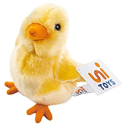 Uni-Toys Uni-Toys - Pisklęta żółta - 13 cm (wysokość) - zwierzę gospodarskie - pluszowe zwierzątko pluszowe, maskotka BH-13021