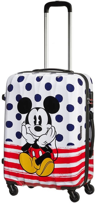 American Tourister Walizka średnia Disney Legends - Mickey Blue Dots 64479-9072