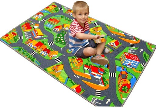 Dywan Dziecięcy Ulice Drogi Farma Miasto 200X250