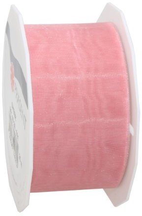 Pattberg Na prezent 40 MM 25 m Sheer  taśma organza, różowe 6014025-021