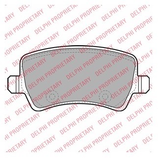 DELPHI Zestaw klocków hamulcowych, hamulce tarczowe LP2008