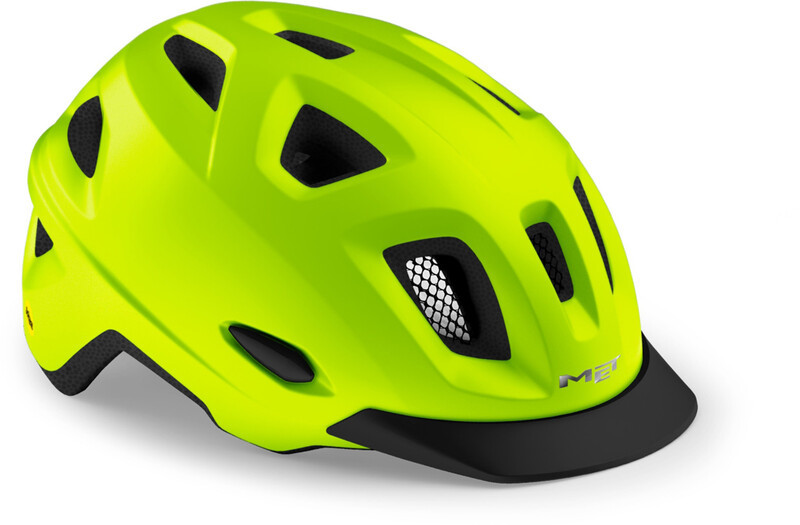 MET Mobilite MIPS Helmet, safety yellow matte S/M | 52-57cm 2021 Kaski miejskie i trekkingowe 57003206