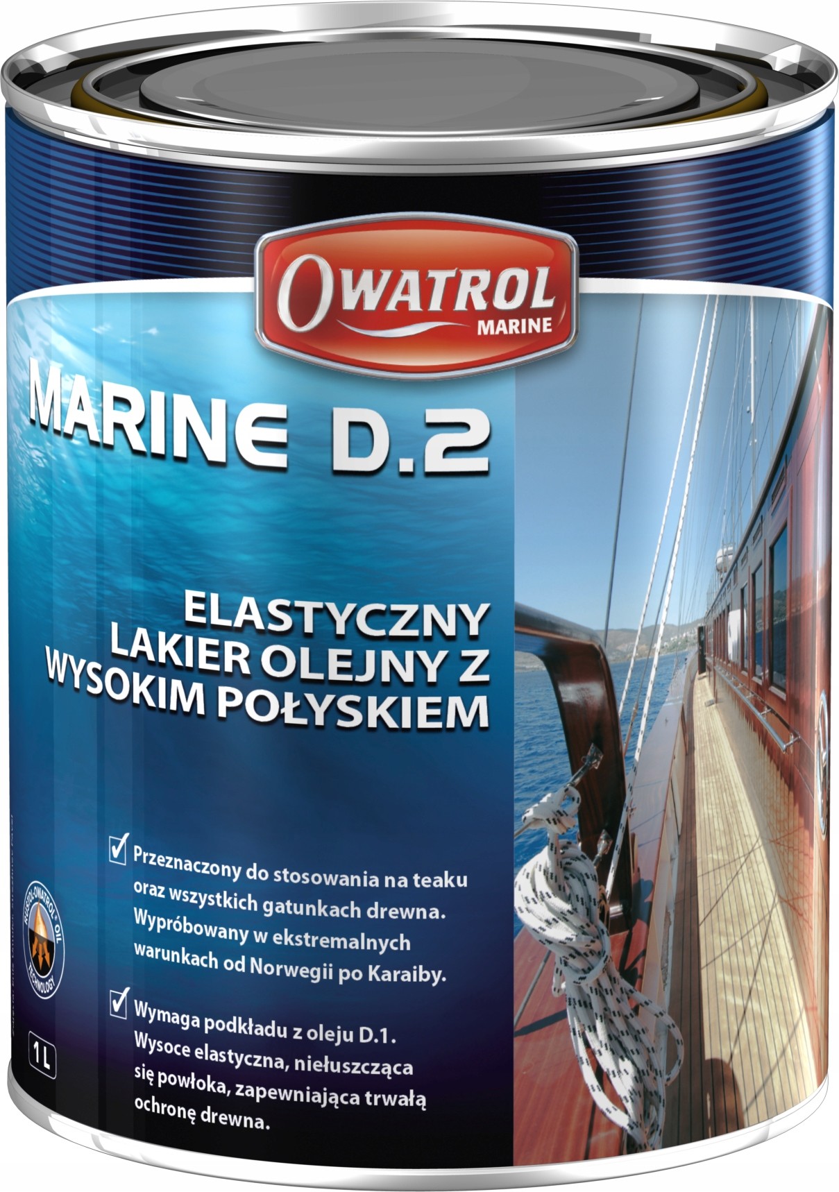 Owatrol Olej D2 Lakier wykańczający do drewna 1l.