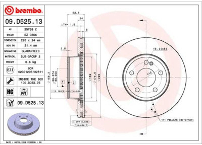 BREMBO 09.D525.13 09.D525.13