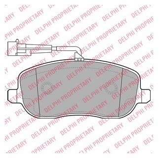 DELPHI Zestaw klocków hamulcowych, hamulce tarczowe LP2024