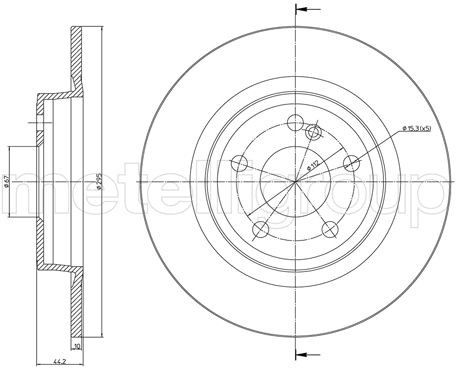 METELLI Tarcza hamulcowa 23-1463C 23-1463C