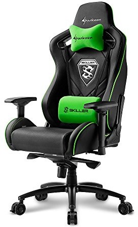 Sharkoon Gaming-krzesło, imitacja skóry, 58 x 60.5 x 139 cm Skiller SGS4