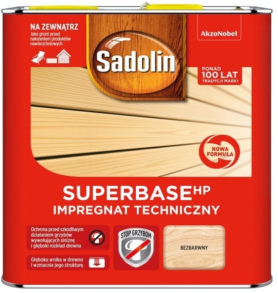 Sadolin Impregnat do drewna SuperBase HP 2,5 l