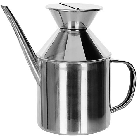 Ibili 700105 speiseoelkanne 0,5 L, ze stali nierdzewnej, srebrny, 15 x 13 x 7 cm 700105