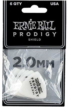 Ernie Ball 2,0 mm biała tarcza cudowne kostki 6-pak P09337