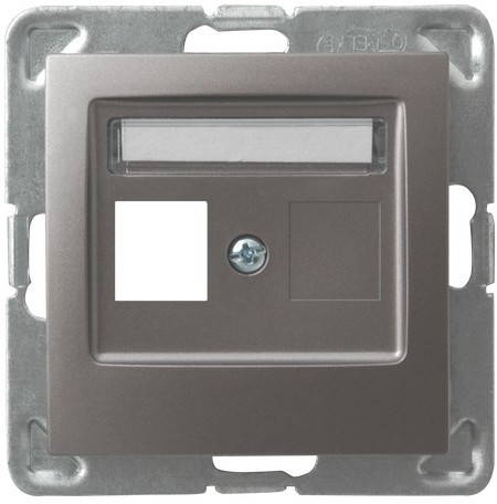 Ospel Plakietka pojedynczego gniazda teleinformatycznego IMPRESJA Tytan GPK-1Y/p/23