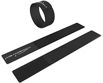 KabelDirekt taśma materiałowa do wiązek kabli, szerokość: 12,5 mm, długość: 5 m, możliwość ucinania dowolnej długości czarny 686