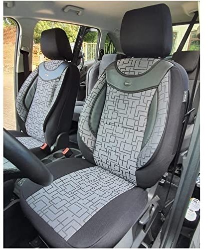 BREMER SITZBEZÜGE Pokrowce na fotele kompatybilne z Ford Focus 2 kierowcy i pasażera od roku produkcji 2004-2010 Numer koloru: 01 4251671619602