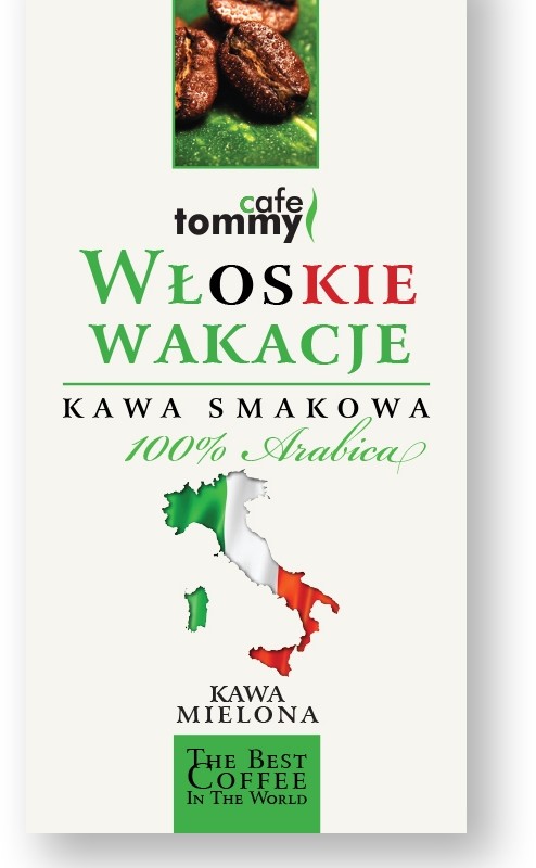 Tommy Cafe Kawa smakowa Włoskie Wakacje mielona KSWW150M