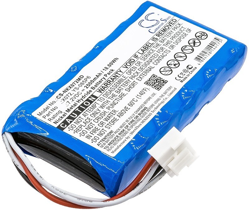 Cameron Sino Nihon-Kohden OLG-2800 X072 2500mAh 18.00Wh Ni-MH 7.2V Cameron Sino)