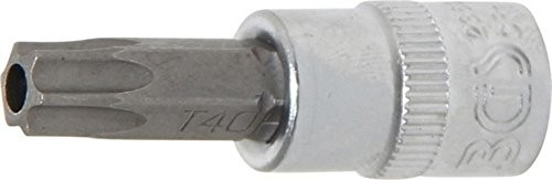 BGS wkładka bit 6,3 MM, 1/4 cala trzpieniowe T z otworem, T40, 2363 2363