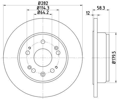 HELLA PAGID Tarcza hamulcowa PAGID 8DD355112-451
